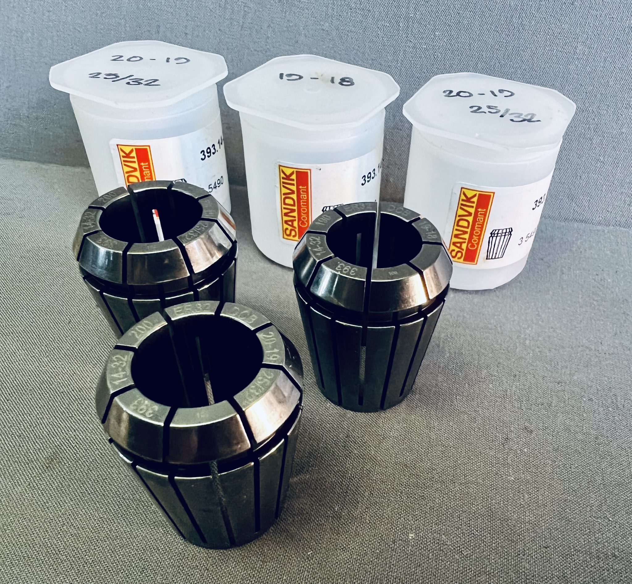 Sandvik Coromant Collets Numerous Sizes Avail Pt No. 393 1432 XXX